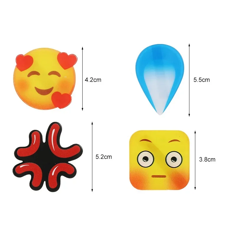 패션 이모지드 재밌는 땀 머리핀, 여성용 머리핀, 소녀 클립, 머리 장식, 핀 헤어 액세서리, 3 개/로트