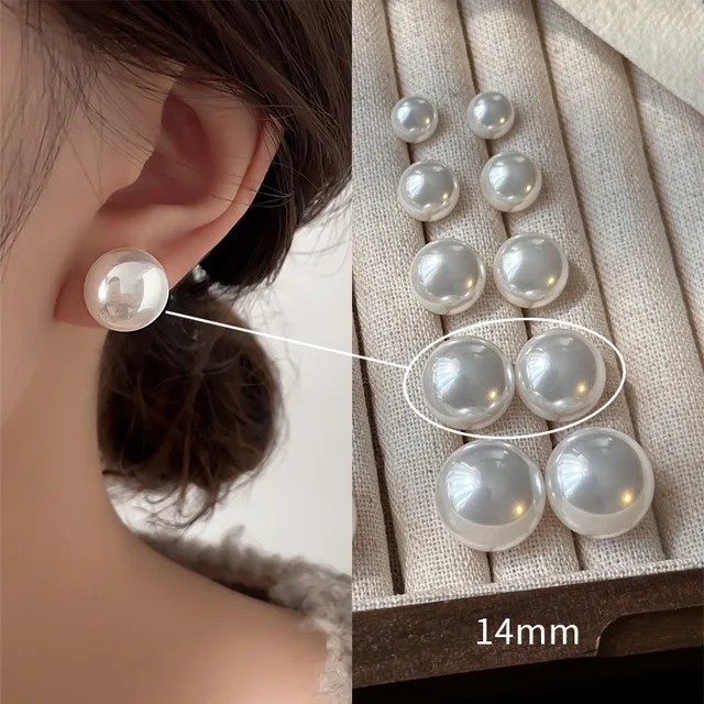 Bijoux en argent Sterling 925 pour femmes, boucles d'oreilles en perles blanches laiteuses, à la mode, cadeau pour filles et dames