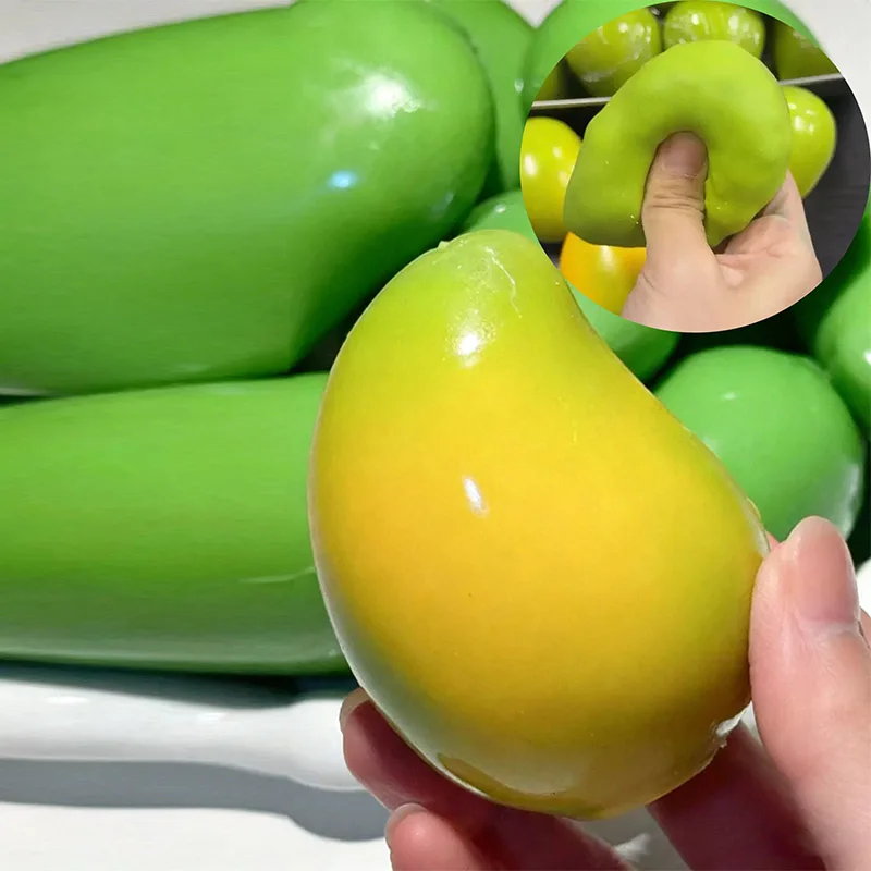Ultra Soft Temperature Changing Mango Squeeze Toy Stress Relief_voghion.com