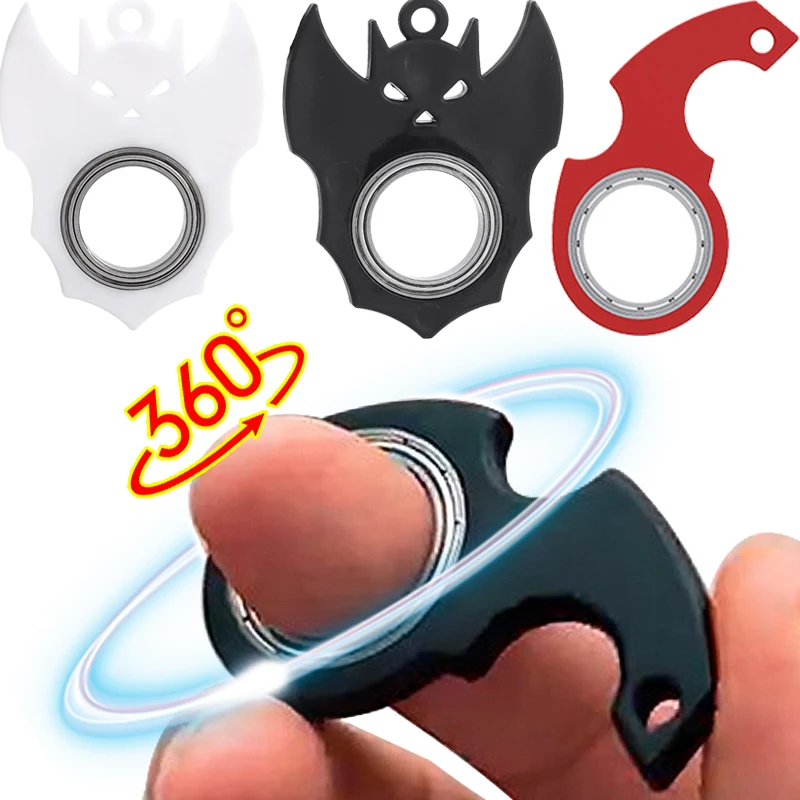 FingertipSpinningKeyringFingerKeyRingSpinnerStressToyMetal
