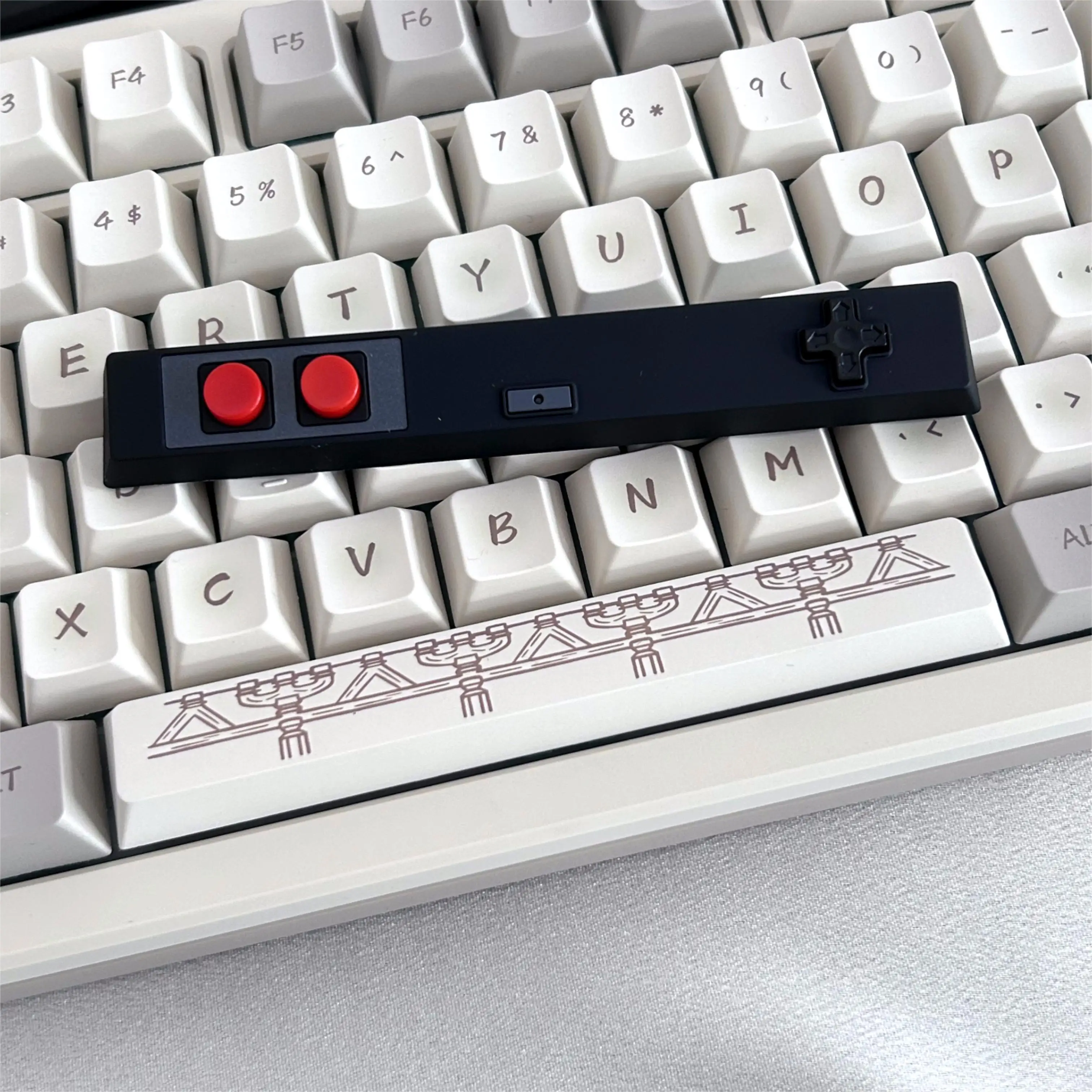 Retro Spacebar Cap - Personalized Cherry Height 3D Childhood Classic Keycap