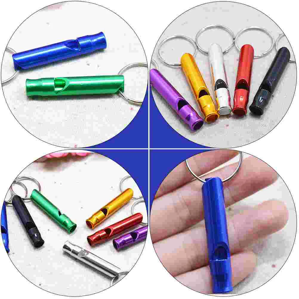 7 Pcs Metal Whistle Training Whistle Ultrasonic Pet Supply Dog Trainings Alloy Bird Pet Products