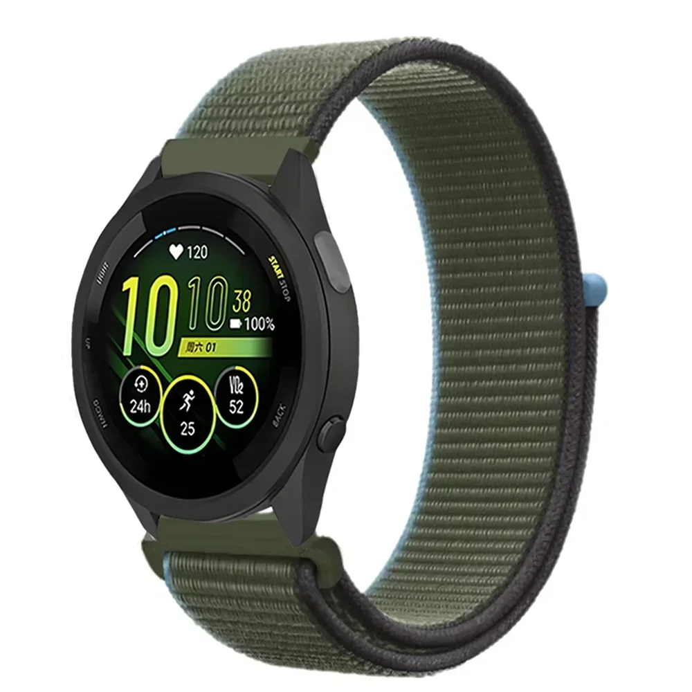 Durable Nylon Loop Strap - 20mm/22mm Adjustable Fabric Wristband