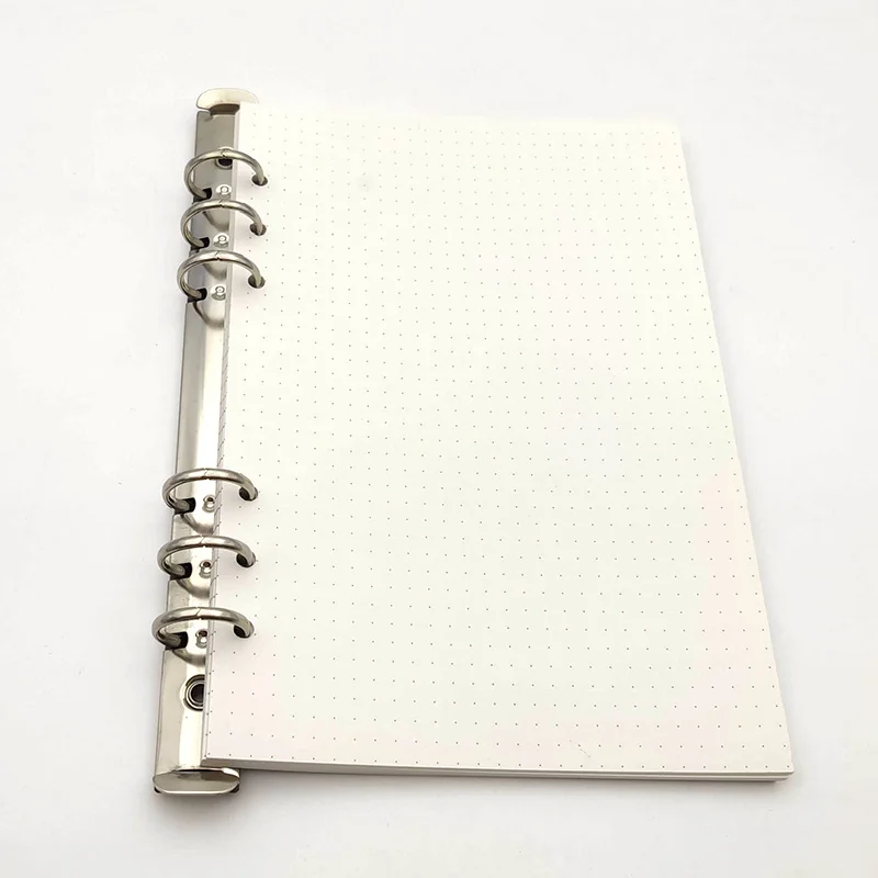 A5 2cm Metal Spiral Binder Clip 6 Holes Loose-leaf Binders Notebook File Folder Album Scrapbook 20 Rings Binding Metal Clip