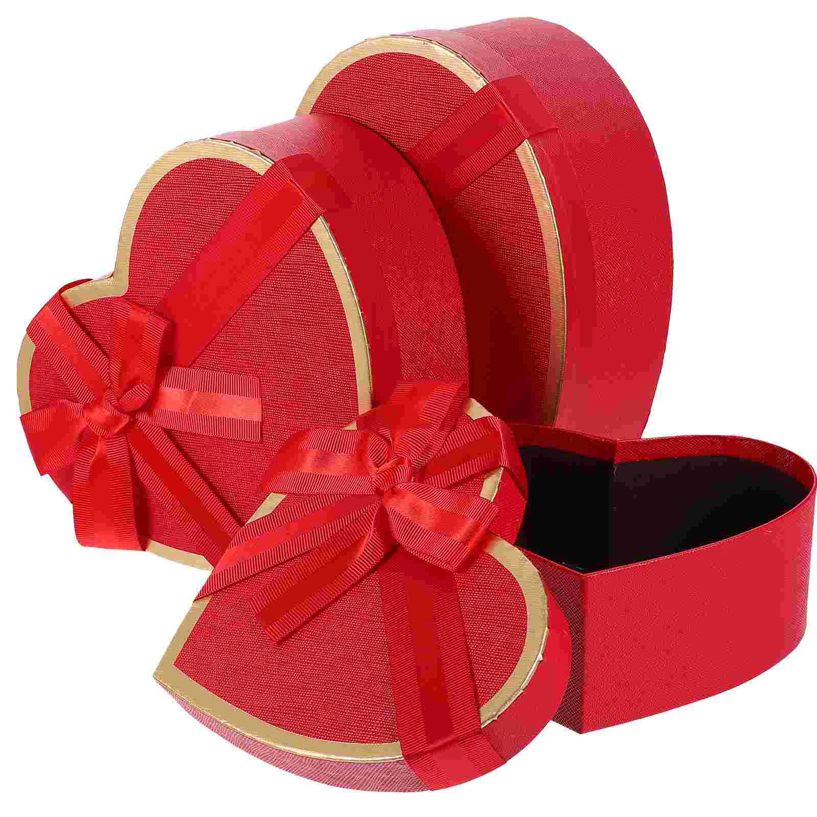 

Heart Shaped Gift Boxes Birthday Gift Valentine's Day Gift Packing Boxes Anniversary Surprise Gifts Wedding Decorations