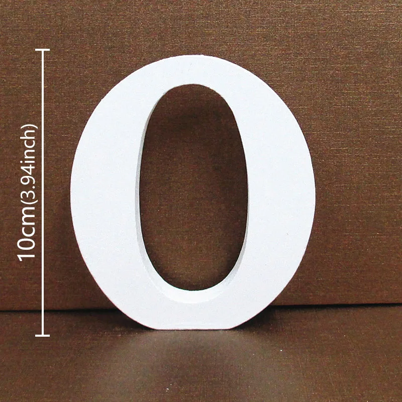 White Wooden Alphabet Letter - Personalized DIY Home & Event Decor, 10CM