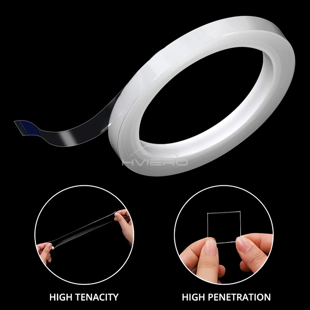 Nano Tracsless Double Sided Tape Transparent Reusable Waterproof Heat Adhesive Cleanable Car Special 1Pcs car double sided tape double sided tape car adhesive tape