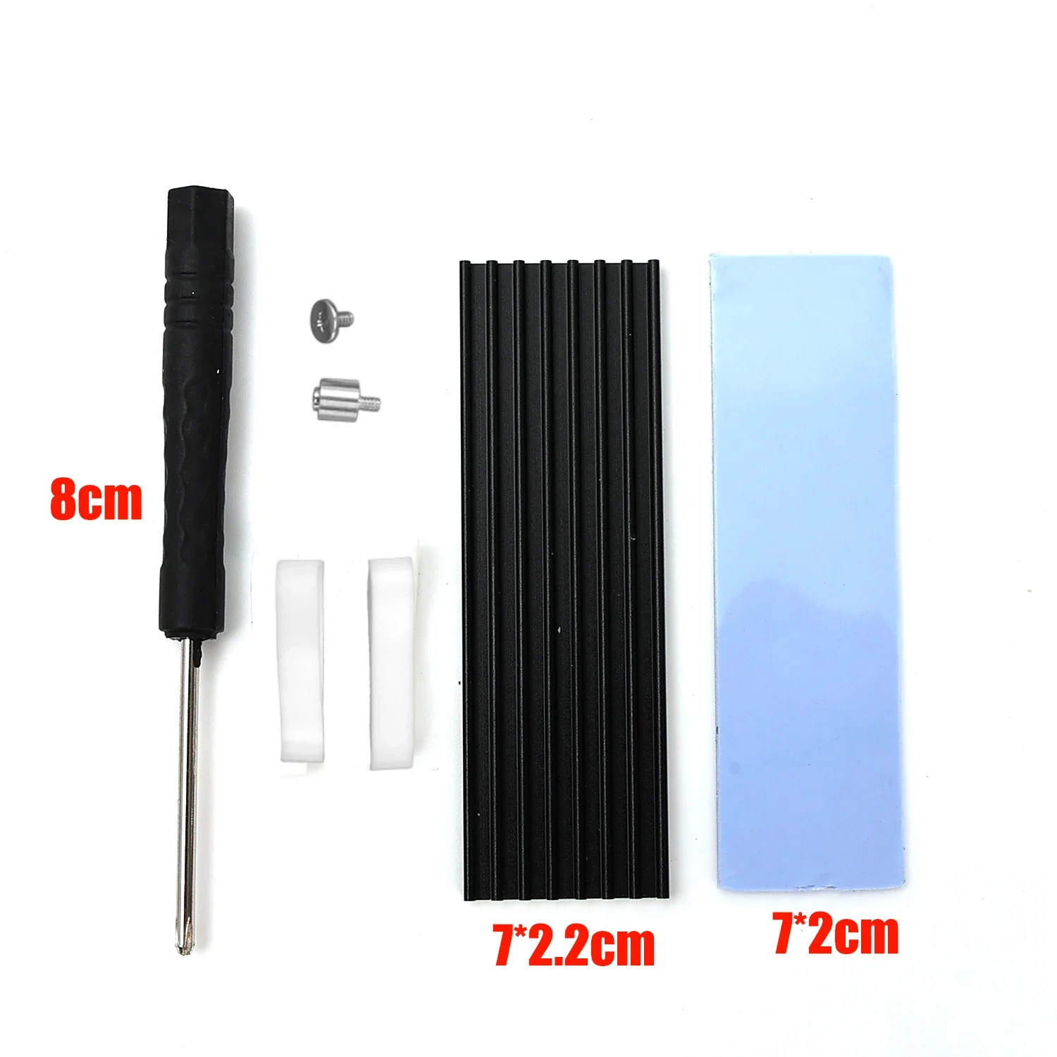 Aluminum M.2 NVME SSD Heastink with Nano Thermal Pads Copper  M2 2280 SSD Heat Sink Cooling Thermal Pad For PS5 Desktop PC