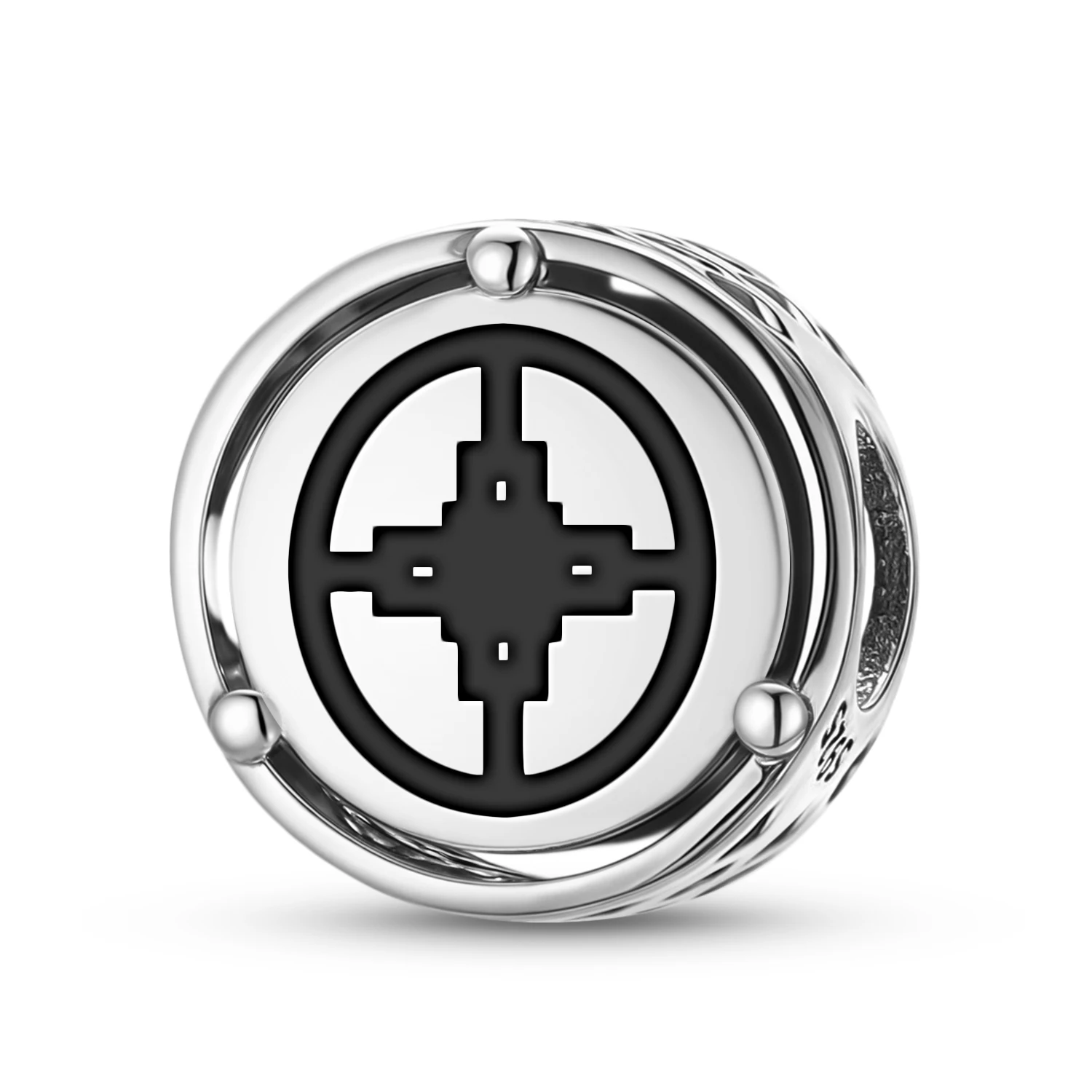 Adinkra Dame Dame Charm-Anhänger aus 925er-Sterlingsilber, passend für Original-Armbänder, DIY-Schmuck, Accessoires, Familienperle
