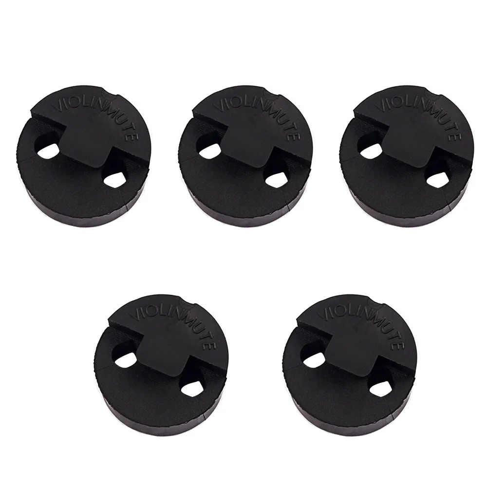 

5 Pcs Bling Accessories Violin Mute Rubber Practice for Silencer Fiddle Volume Control Fittings