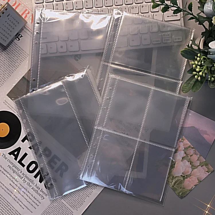 A4 Large A5 Postcard Laser Ticket Inner Page Four-grid 3 Inch 6 Inch Small Card Album Celebrity Collecting Storage Photo Album Photo Album