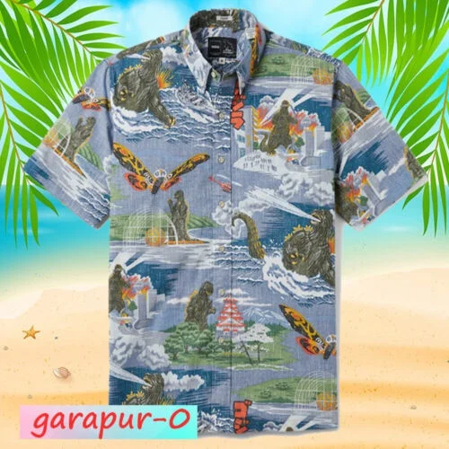 Hawaiian Shirts for Men War Theme Submarine Shirts Beach Short Sleeve Summer Casual Button Up Hawaii