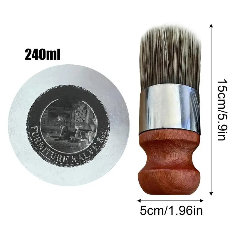 Furniture Salve for Leather Conditioner Kit for Furniture and Brush Paint Salve Leather Care and Brush
