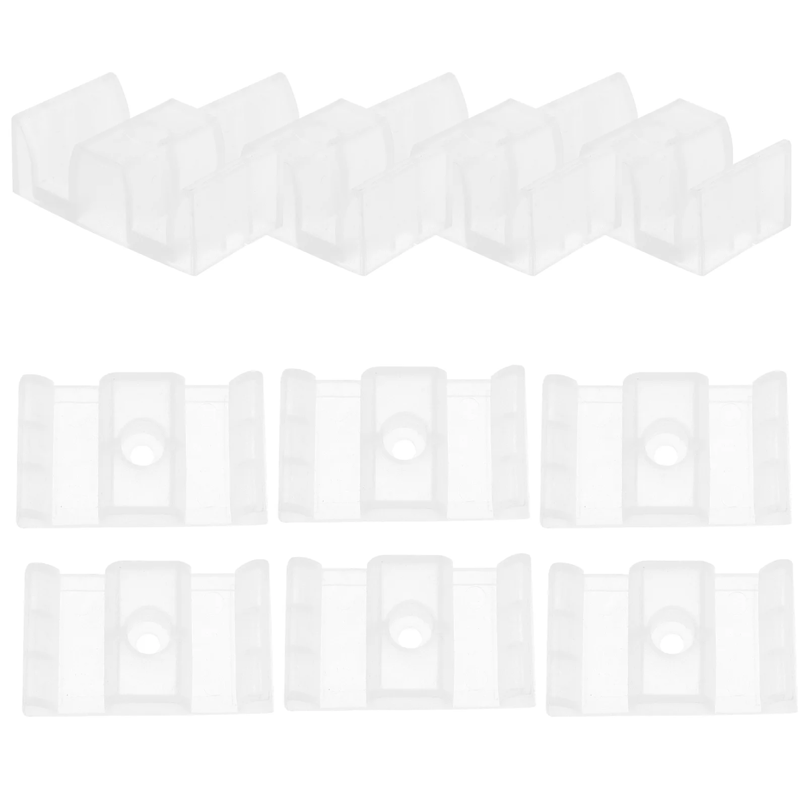 10 Pcs Mat Shower Door Guide Bathroom Bead Track Bottom Sliding Glass Replacement Parts Plastic Mount