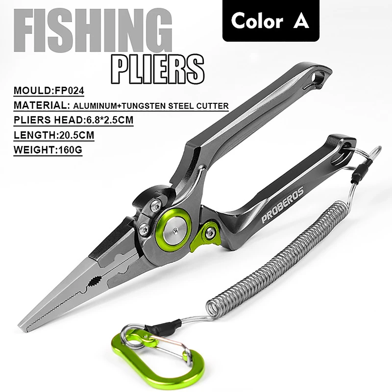 Multifunctional Fishing Pliers Aluminum Alloy Portable Foldable