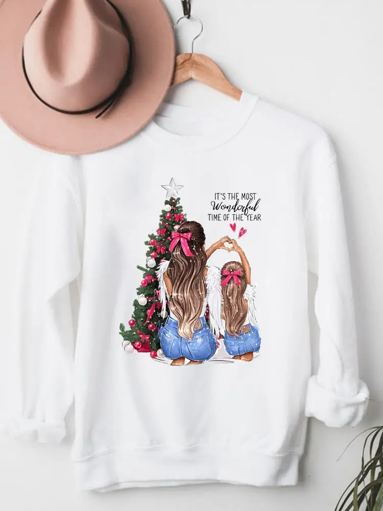 

New Year Fashion Mom Mother Mama 90s Trend Print Sweatshirts Clothes Ladies Clothing Women Christmas Holiday Graphic Pullovers