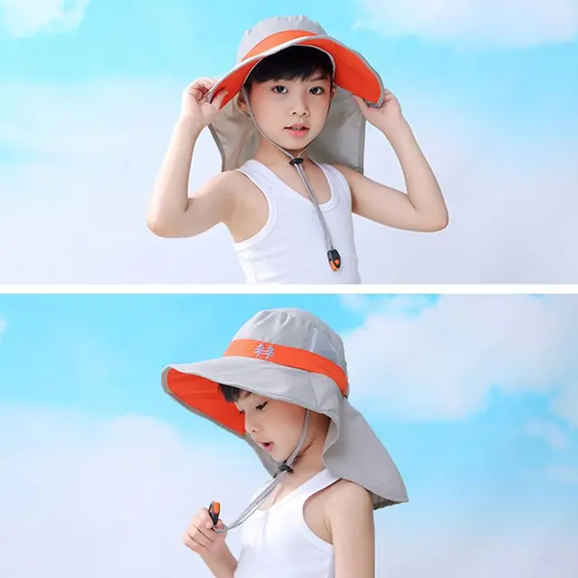 Chapeau De Soleil Réglable UPF 50+ Pour Bébé Fille 2025 - Protection Large Bord Pour Plage, Pêche, Extérieur