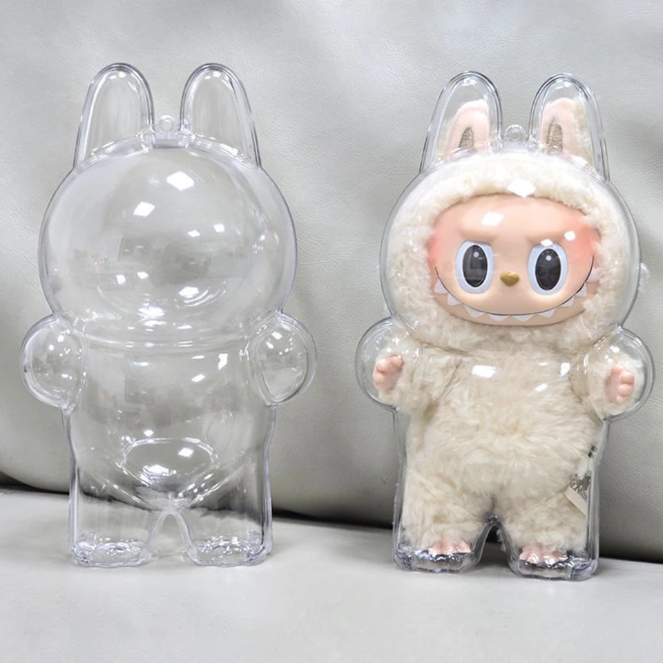 Labubu Transparent Dustproof Doll Storage Case