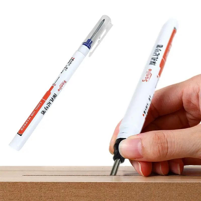 

Quick-Drying Marker Pens Waterproof Wood Glass Pen Colorfast Markers Permanent Markers For Glass Installation Electric Drilling