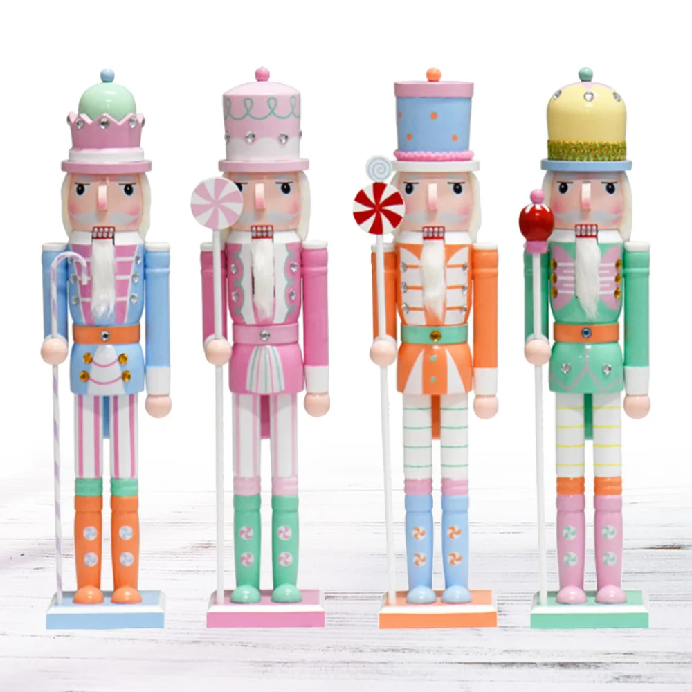 50CM-Christmas-Nutcrackers-Figure-Candy-Color-Style-Soldier-Wood ...