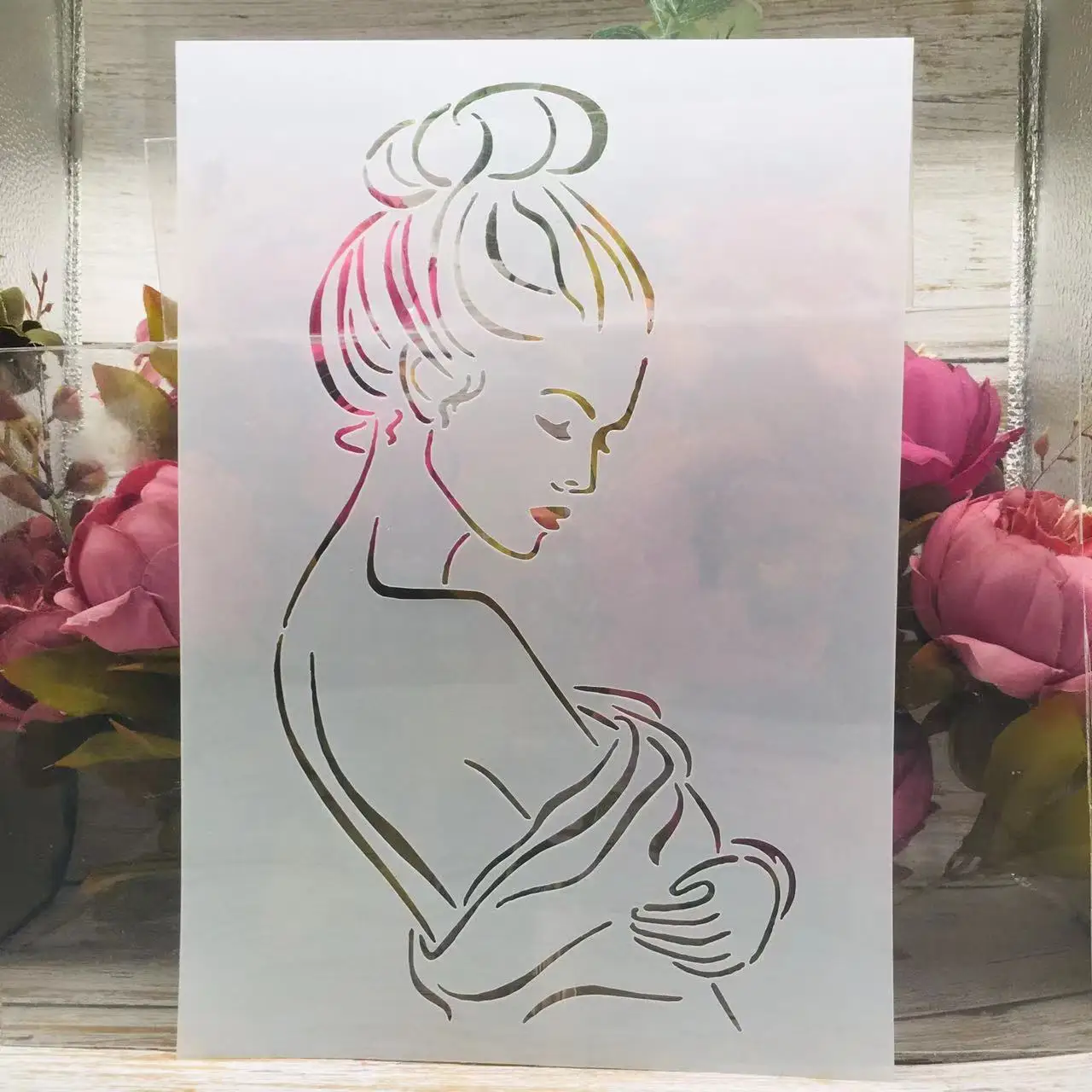 

A4 29cm Fashion Girl Sexy DIY Layering Stencils Wall Painting Scrapbook Coloring Embossing Album Decorative Template