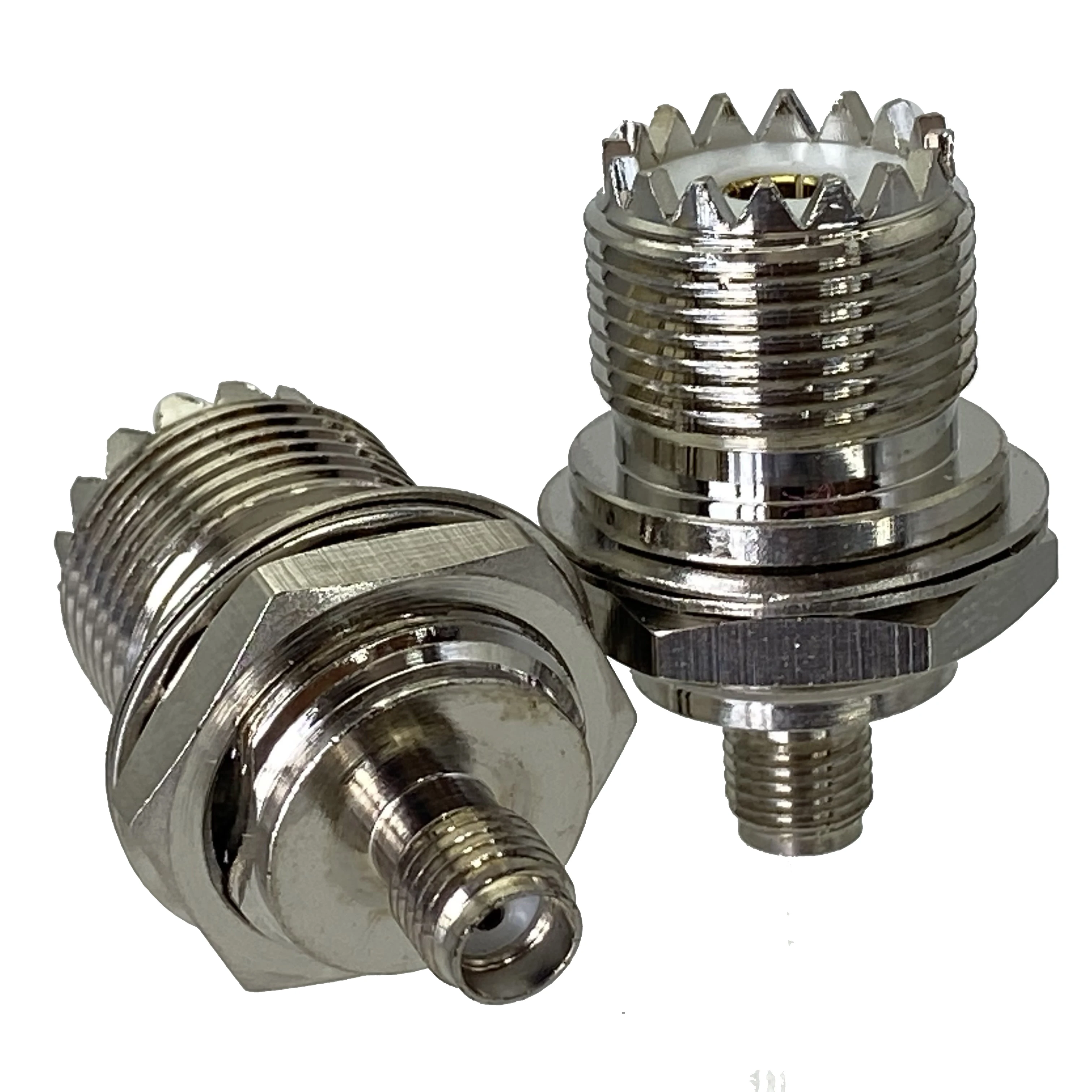 

1pce адаптер UHF female SO239 к SMA jack M16 перебойная головка монтажный разъем F/F
