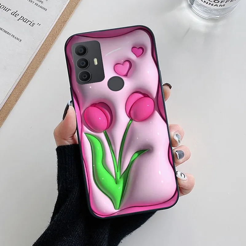 Floral TPU Soft Silicone Fashion Phone Case - Luxury Back Cover