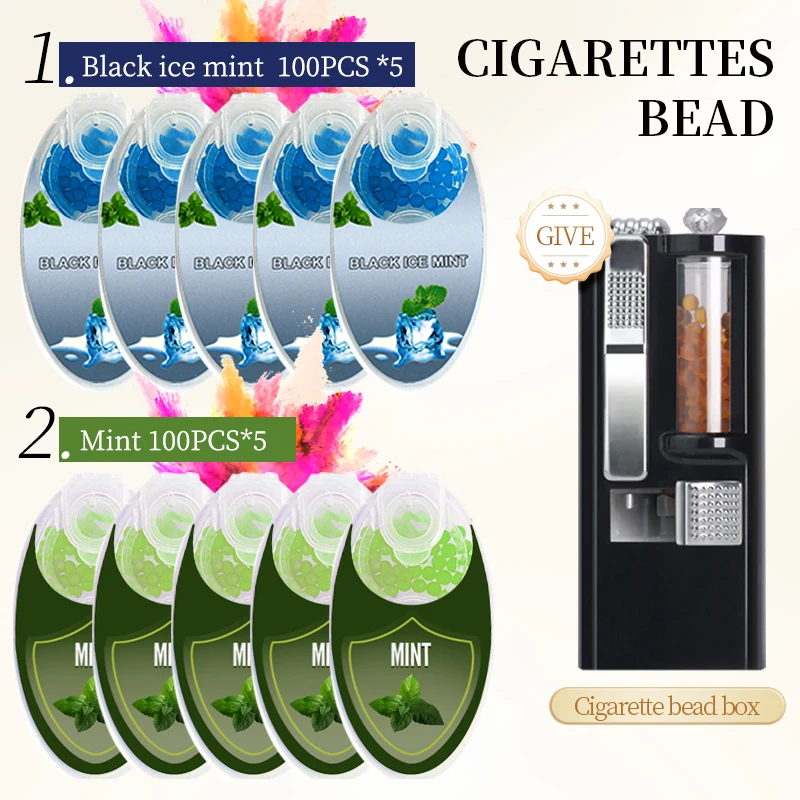 

Tropical Fruit Fresh Breath Cigarette Capsule Black Ice Menthol Ice Buy 10 Boxes And Get 1 Free Bead Box Iced Mint Pop