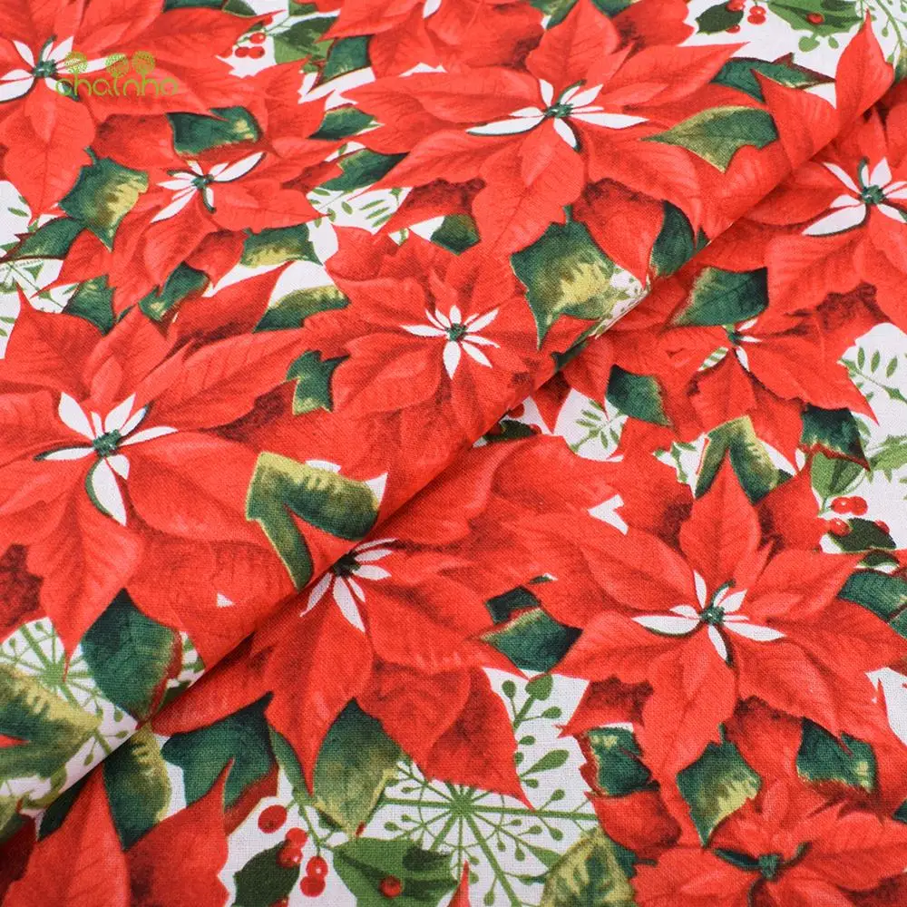 Chainho,Printed Plain Cotton Fabric,Patchwork Cloth,DIY Quilting & Sewing Material,Bronzing Series Textile,20x25cm/Piece,15CT10