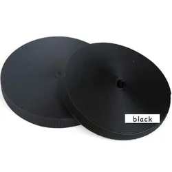 Durable Sew - On Velcro Tape | Non - Adhesive Nylon Hook and Loop for Fabric, Accessories, Crafts | 1M Roll in Various Widths (Black  50mm)