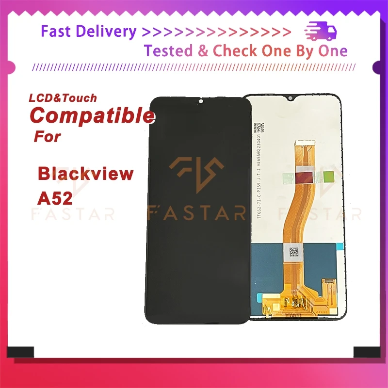 BV A52 6.5Tested For Blackview A52 LCD Display Touch Digitizer Assembly Replacement Parts Phone Screen Blackview A52 lcd