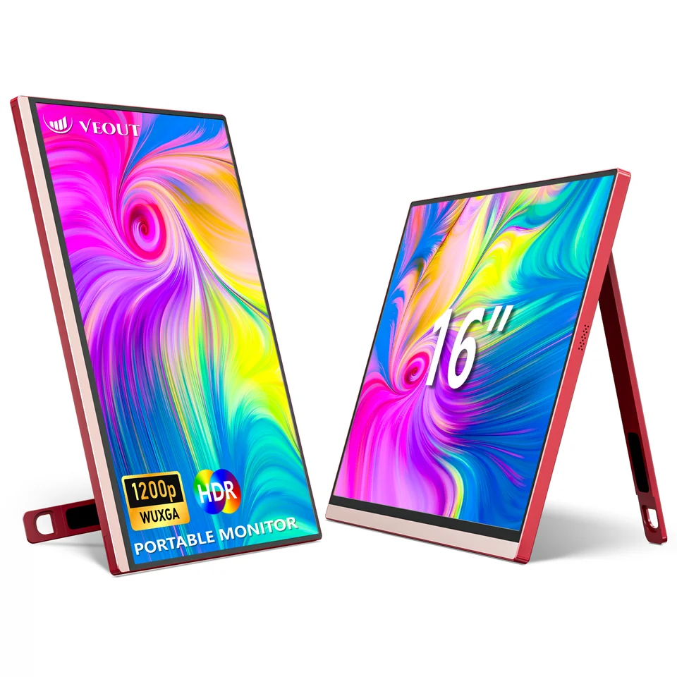 VEOUT-ラップトップ用ポータブルモニター,16インチ,1920x1200p