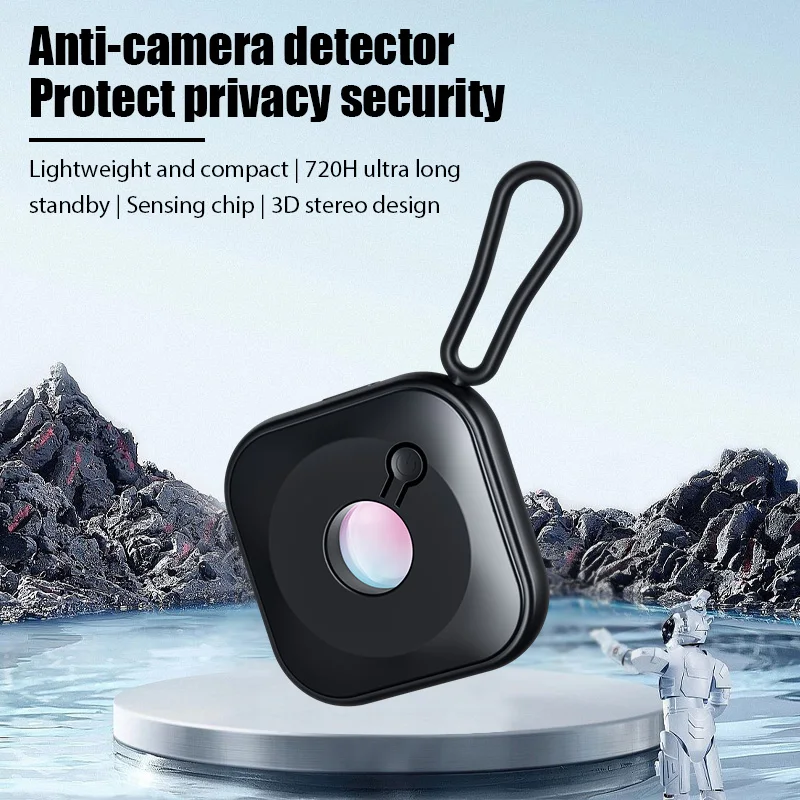 Hidden Camera Detector Anti Candid Camera Detector Portable Security Protection for Hotel Locker Room Public Bathroom Pinhole Hidden Lens Detect Gadget