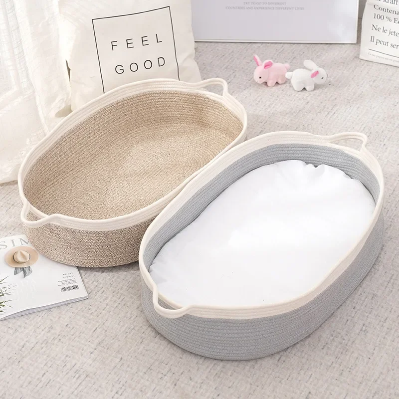 Baby Basket Cotton Rope Newborn Going Out Sleeping Basket Baby Diaper Changing Table Newborn Cradle Bed