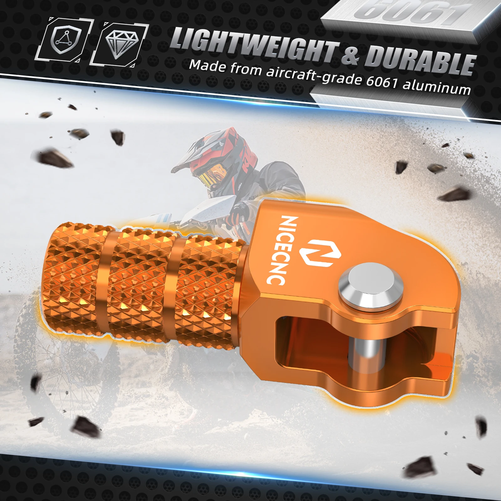 For KTM EXC 300 2017-2024 Adjustable Gear Shift Lever Tip EXCF