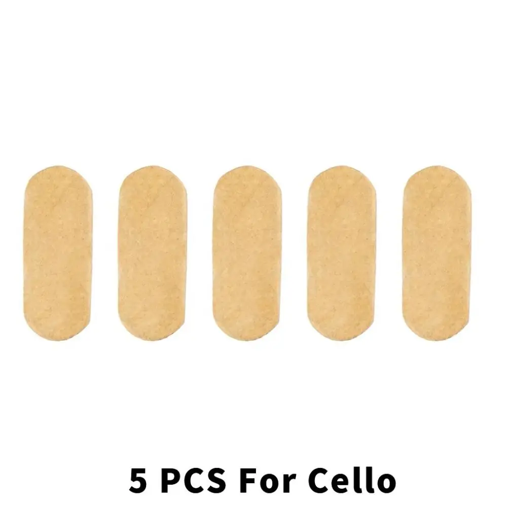 New 5/10Pcs Cello Bridge Parchment Protect E String String Protectors Parchment Instruments Parts Sheepskin Protection Pad Cello