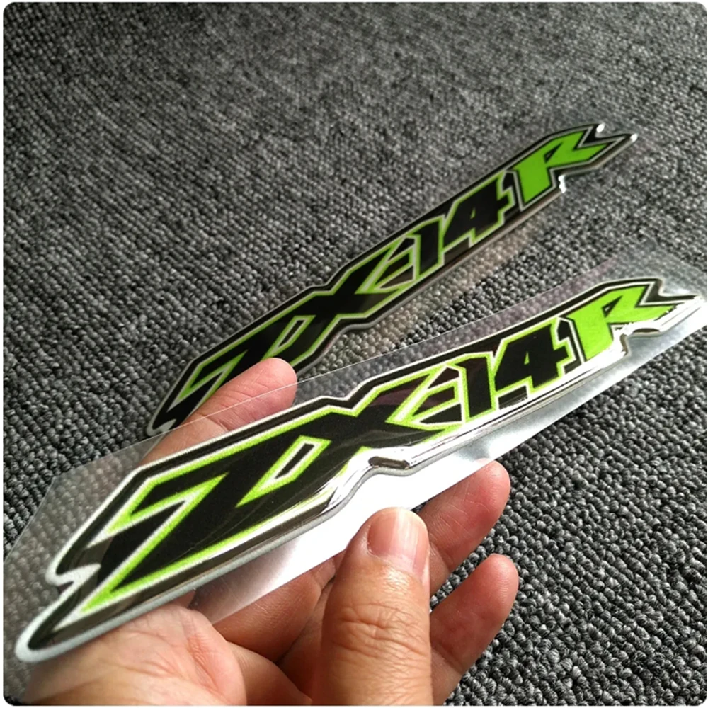 Motorcycle For Kawasaki Ninja ZX-14R ZX14R ZX 14R Fairing Decoration Decal Gas Knee Tank Pad Stickers Emblem Badge Logo for ex400 ninja400se ninja 400 motorcycle stickers decals oem re engraved sub factory stickers full car