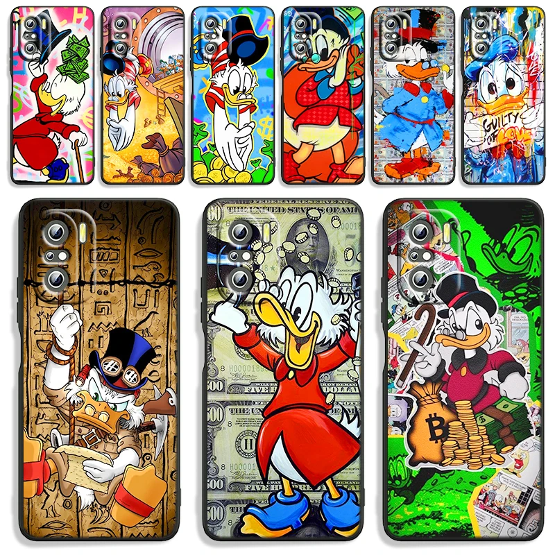 

Capitalist donald duck disney Phone Case For Xiaomi Redmi Note 11E 11S 11 11T 10 10S 9 9T 9S 8 8T Pro Plus 5G 7 5 Black TPU