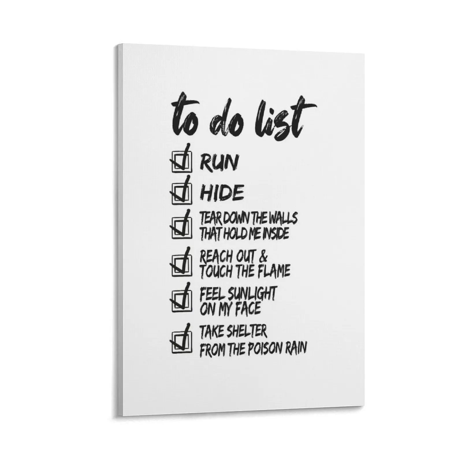 

u2 streets to do list Canvas Painting room decorations for men aesthetic room decorative pictures for the room