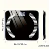 1pc Intelligent electronic scale, measuring weight and body fat, small household weighing scale body fat scale, 6