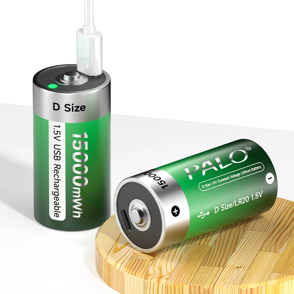 Bateria Recarregável do Li-íon das Baterias do tipo c Usb d R20 Lr20 da Bateria do Tamanho de Palo 1.5v d para Acessórios do Drone da Câmera de rc Fogão a Gás - Image 5