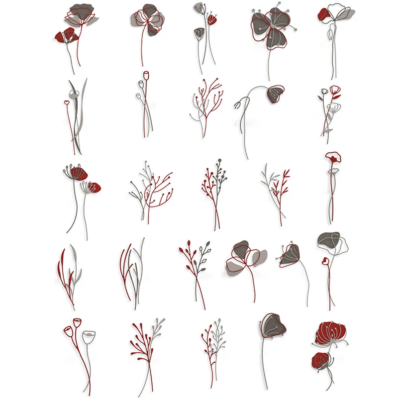 Neuankömmling, natürliche Zirkus-Stiele, Zweig, Metall-Stanzformen für 2025, DIY Scrapbooking, Blumen, Schablonen, Geschenk, Grußkartenherstellung