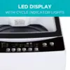 Small Washer, Washing Machine for Household Use, Portable Washer 2.0 Cu. Ft. with 6 Cycles, Transparent Lid & LED Display 2