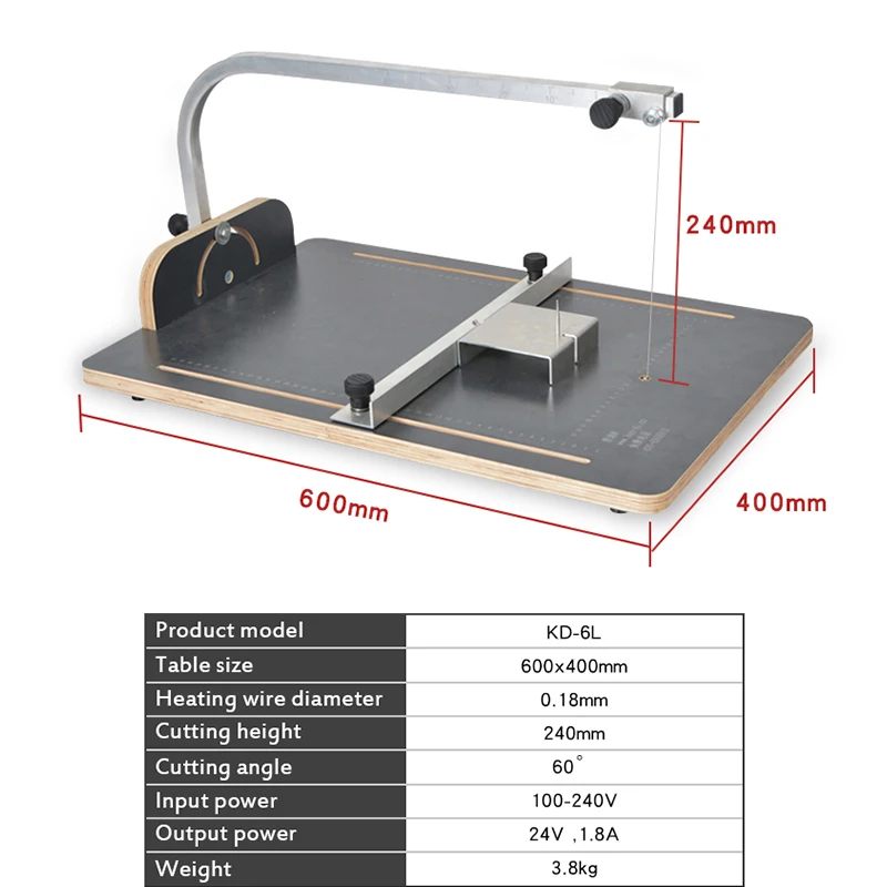 Machine De Découpe De Mousse Au Fil Chaud Techtongda – 110V – Couteau électrique Portatif