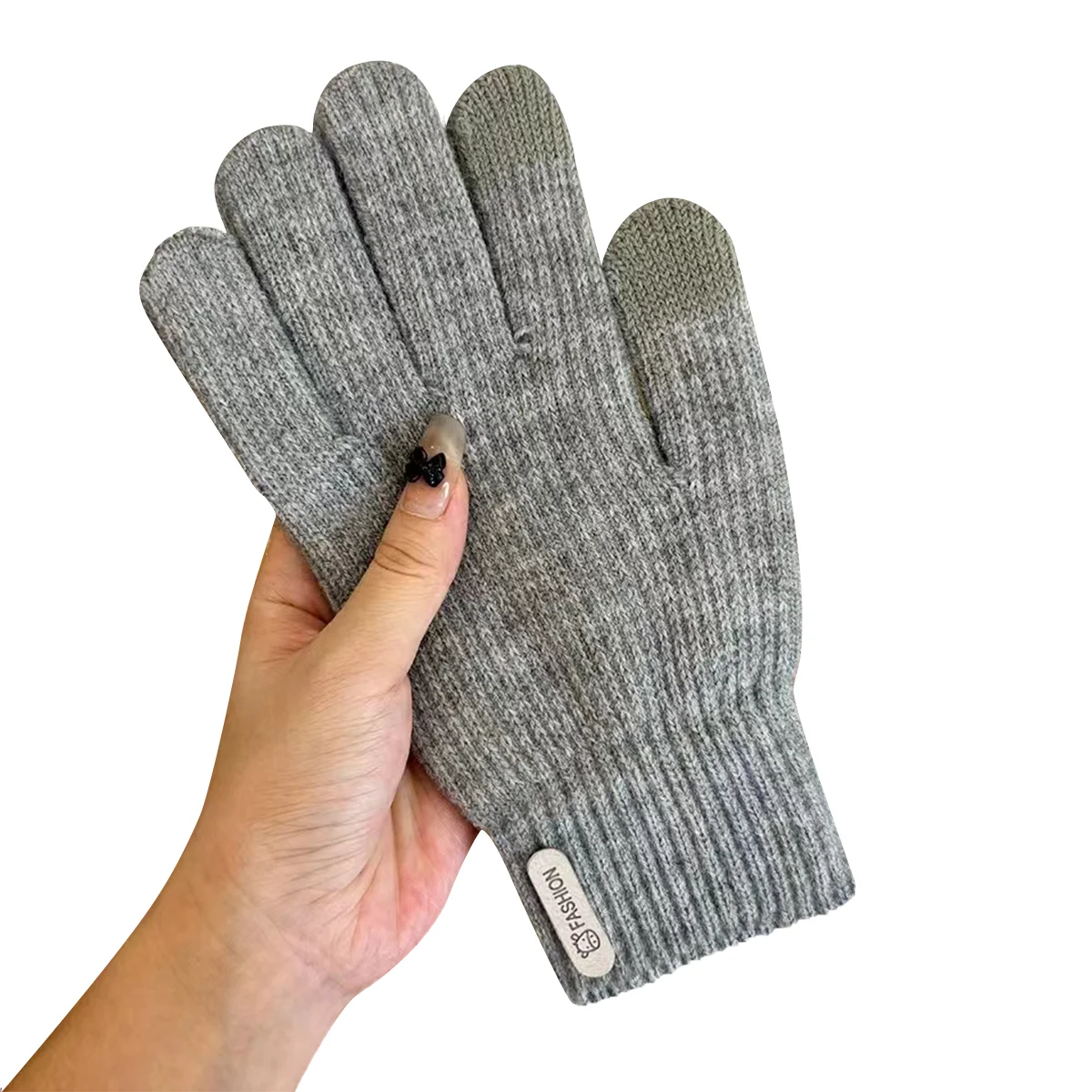 Gloves for women in winter, thickened cotton for warmth, yarn for cycling in autumn and winter, men and women for winter insulat - 4