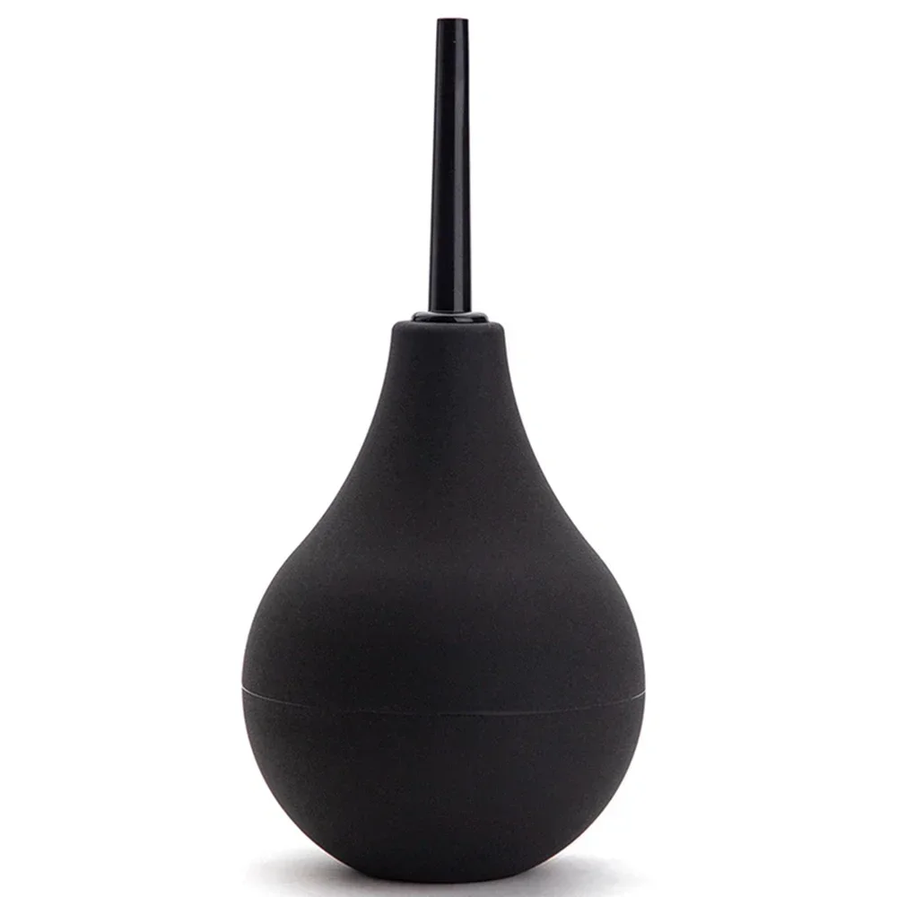 Enema Anal Douches for Men Women, Enema Bulb with Bendable Silicone Nozzles for Men Women Colon Cleanse, Anti Backflow Shower