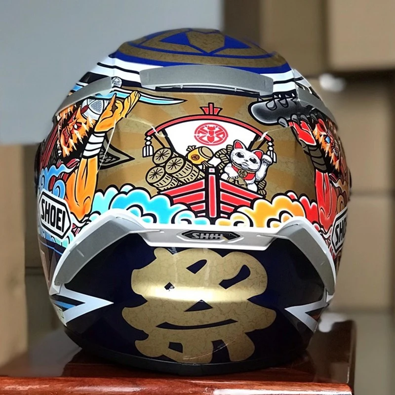 

Motorcycle Helmet X14 CX-Fourteen R1 60th Anniversary Edition Blue Cat Helmet Full Face Racing Helmet Casco De Motocicle