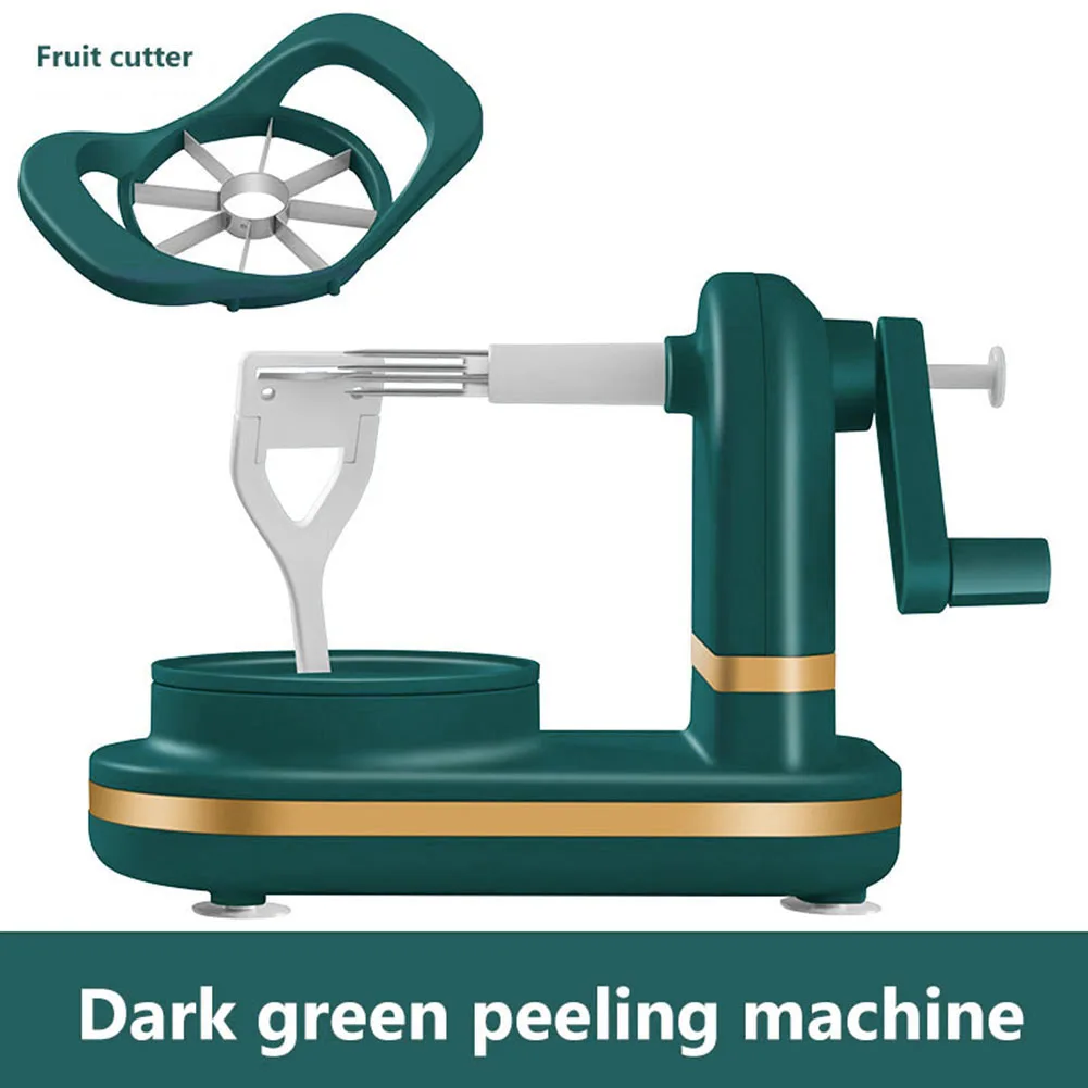 3 in 1 Hand-cranked Apple Peeler Multi-functional Fruit Apple Peeling Machine w/ Stainless Steel Blade Apple Slicer Corer Cutter
