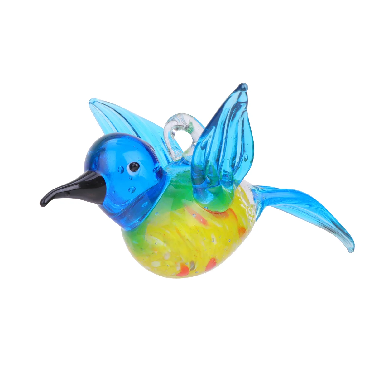1 Pc Crystal Bird Translucent Glass Delicate Colorful Bird Ornament for