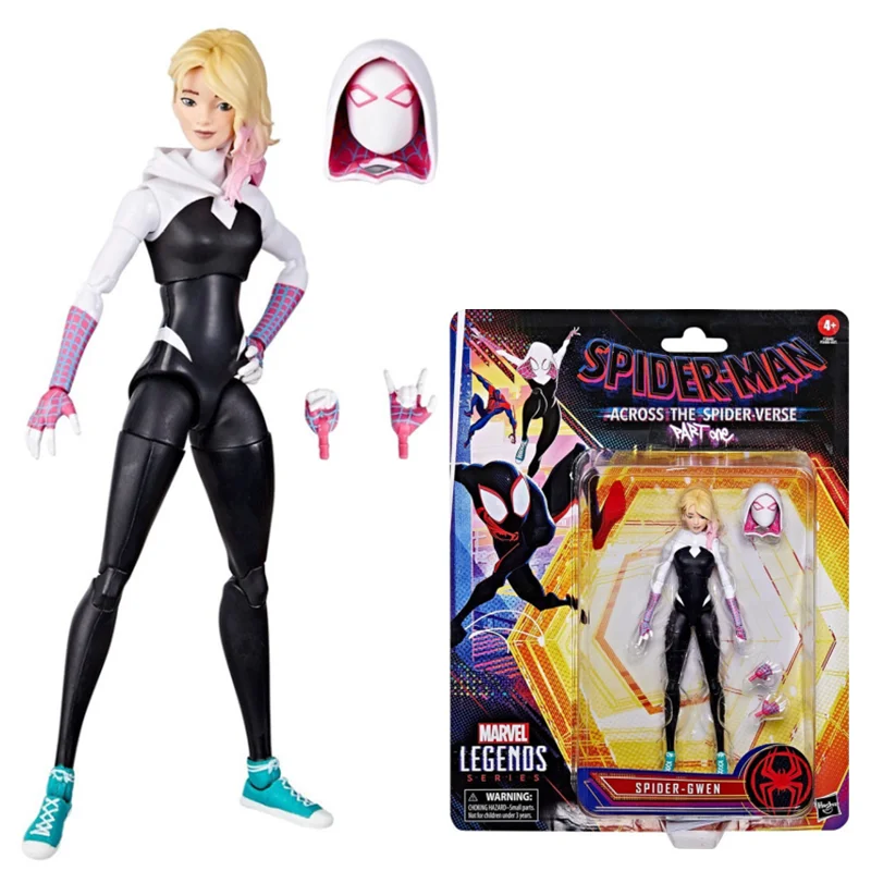 

In Stock Original Marvel Legends Series Across The Spider Verse Spider Gwen Action Figure 6 Inch Scale Collectible Model Toy